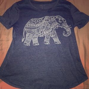 Navy Elephant Tee